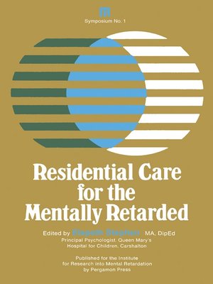 cover image of Residential Care for the Mentally Retarded